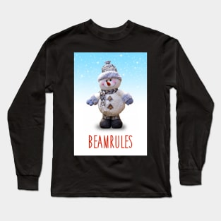 Beamrules - the alternative Christmas card, in honour of Sean Lock Long Sleeve T-Shirt